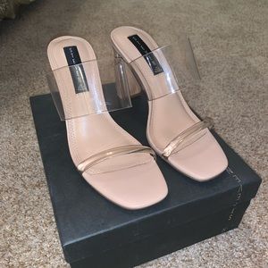 Steve Madden Jule Blush/Clear Heels